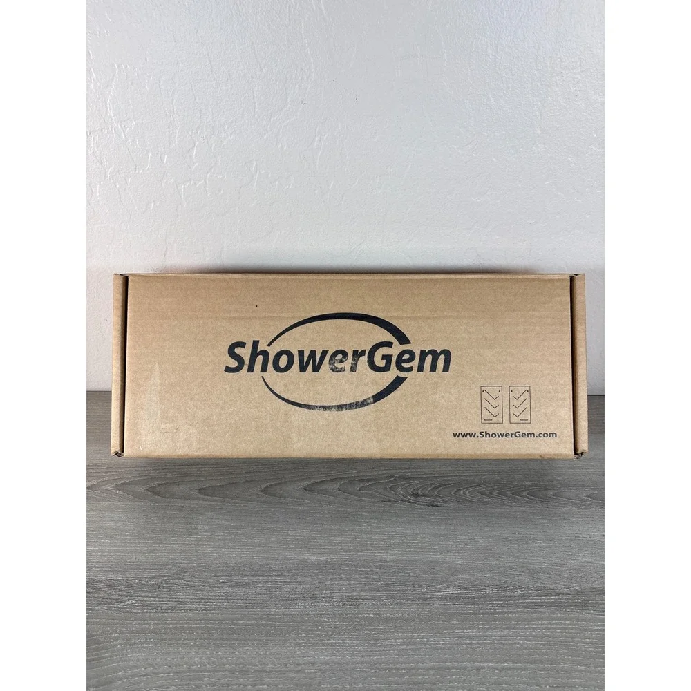 ShowerGem Caddy and Organizer Set of 2 Clear Bathroom Shower‎ Storage Rack New